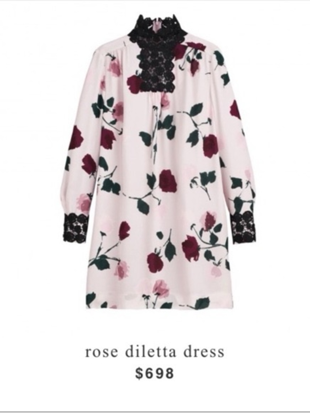 Kate Spade Madison Ave Silk Lace Rose Diletta Dress 4